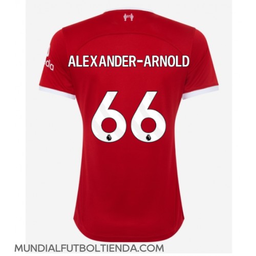 Camiseta Liverpool Alexander-Arnold #66 Primera Equipación Replica 2023-24 para mujer mangas cortas